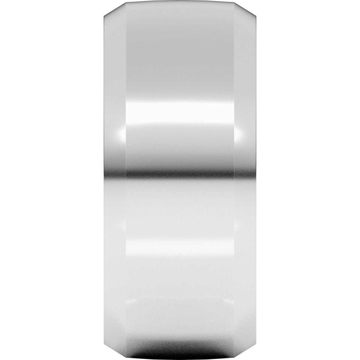 Beveled-Edge Comfort-Fit Half Round Band