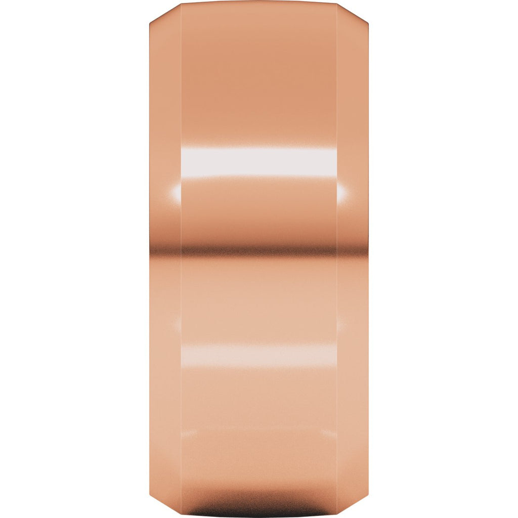 Beveled-Edge Comfort-Fit Half Round Band