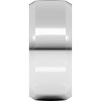 Beveled-Edge Comfort-Fit Half Round Band