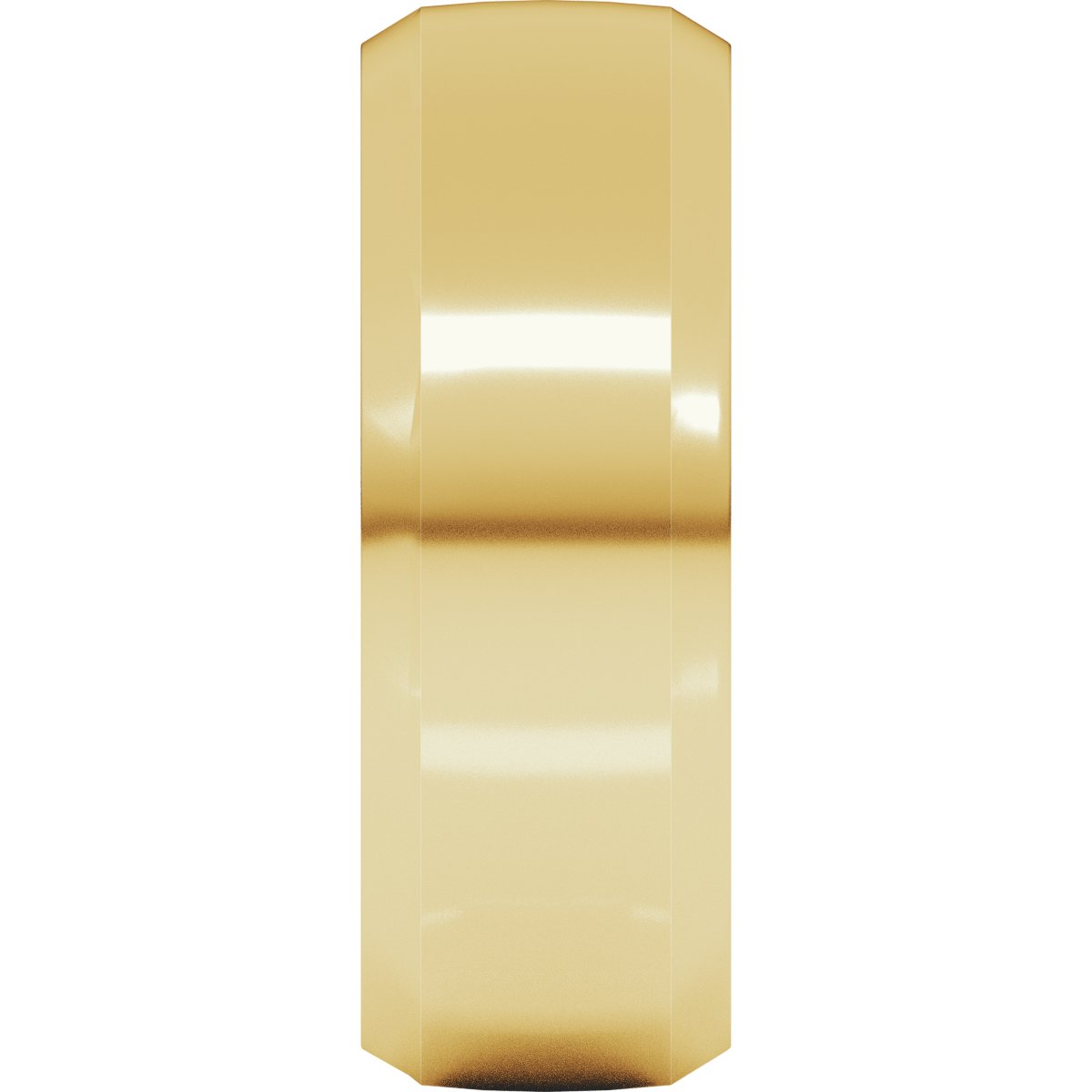 Beveled-Edge Comfort-Fit Half Round Band