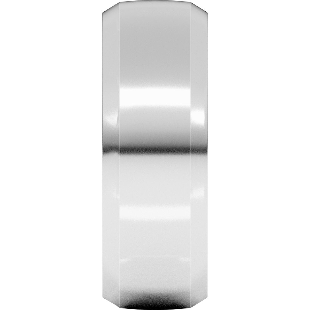Beveled-Edge Comfort-Fit Half Round Band