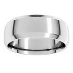 Beveled-Edge Comfort-Fit Half Round Band