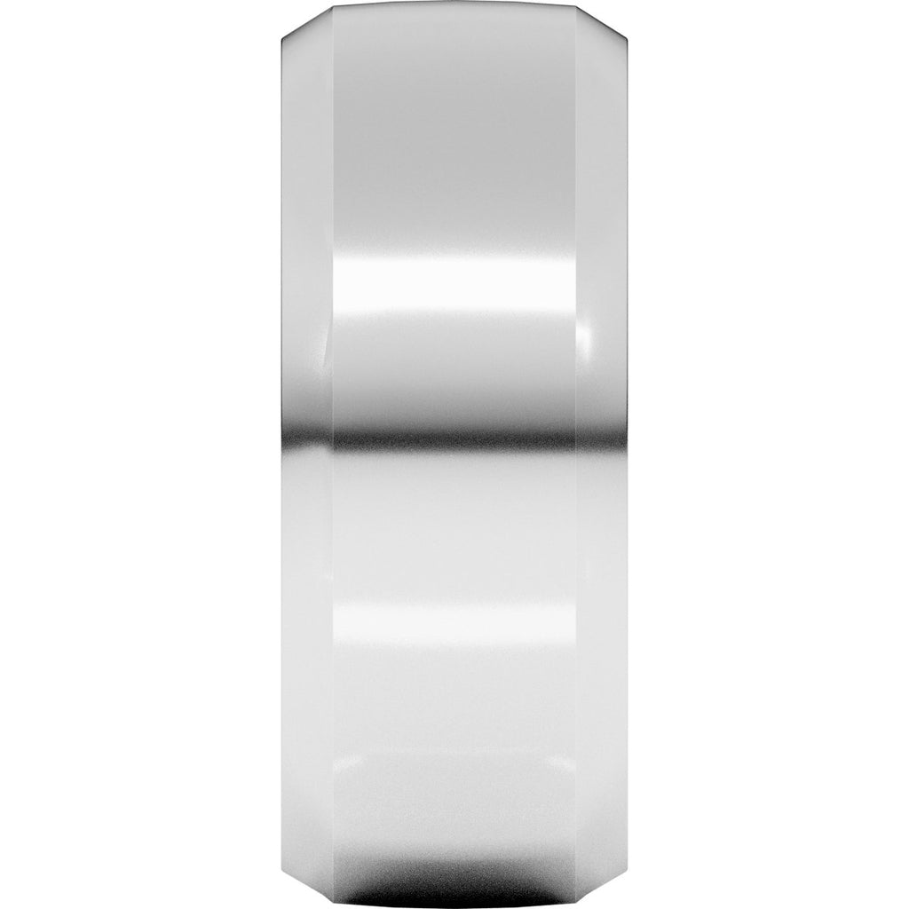 Beveled-Edge Comfort-Fit Half Round Band