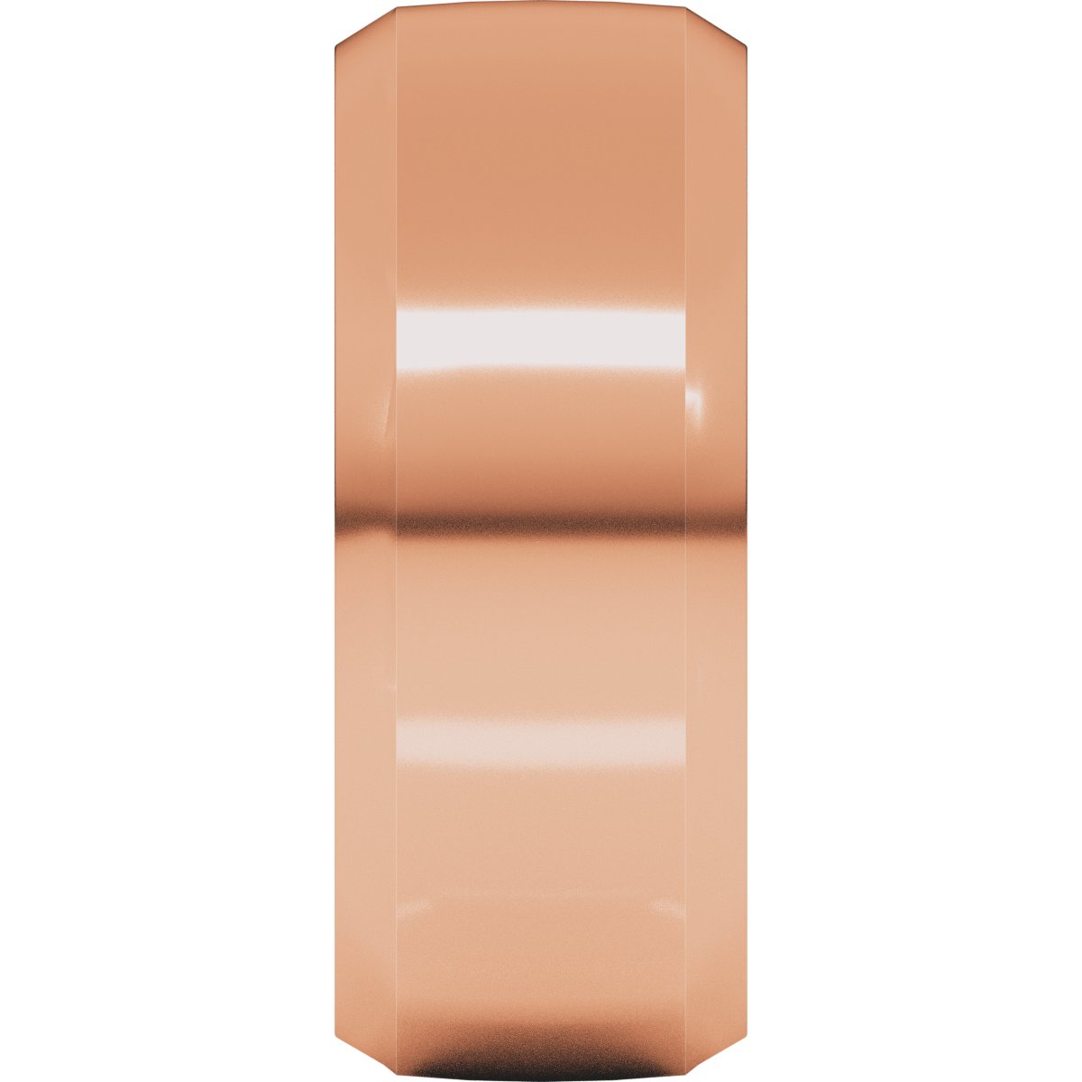 Beveled-Edge Comfort-Fit Half Round Band