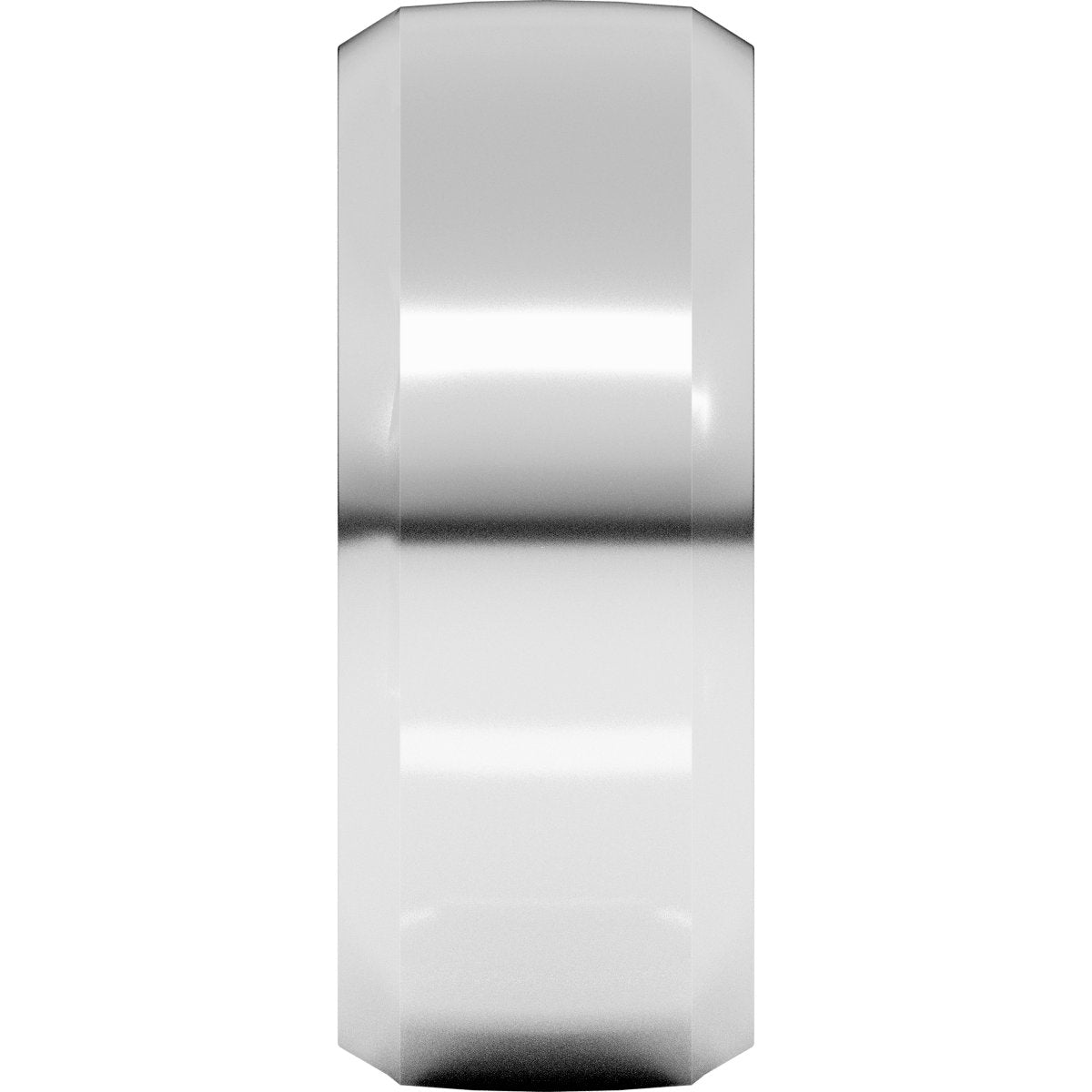 Beveled-Edge Comfort-Fit Half Round Band