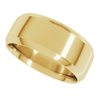 Beveled-Edge Comfort-Fit Half Round Band