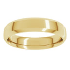 Beveled-Edge Comfort-Fit Half Round Band