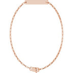 Engravable Bar & Paperclip-Style Link Bracelet