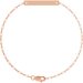 Engravable Bar & Paperclip-Style Link Bracelet