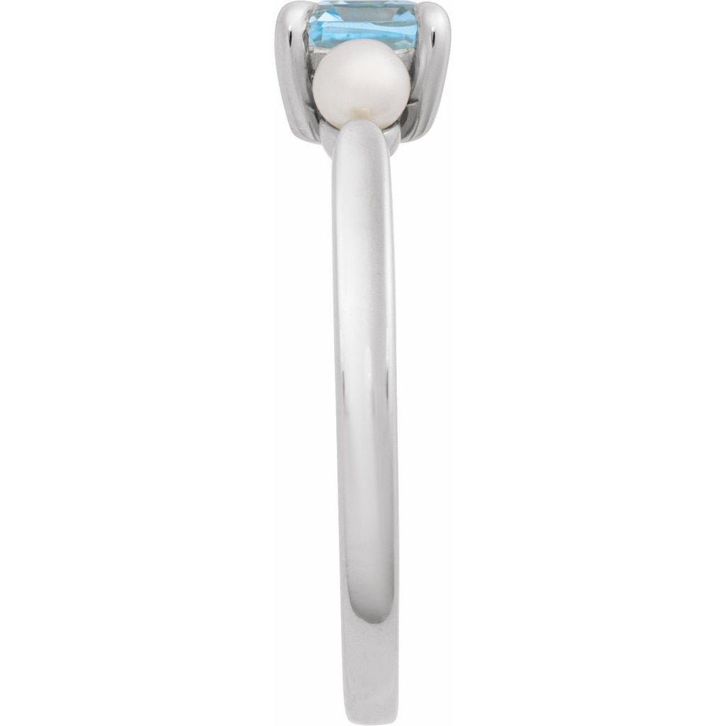 Accented Pearl Ring