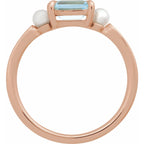 Accented Pearl Ring