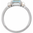 Accented Pearl Ring