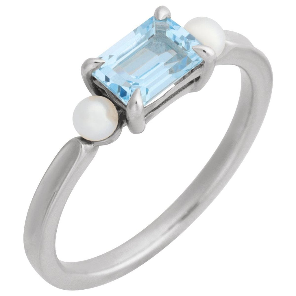 Accented Pearl Ring