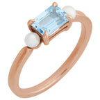 Accented Pearl Ring