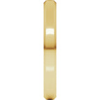 Beveled-Edge Comfort-Fit Half Round Band
