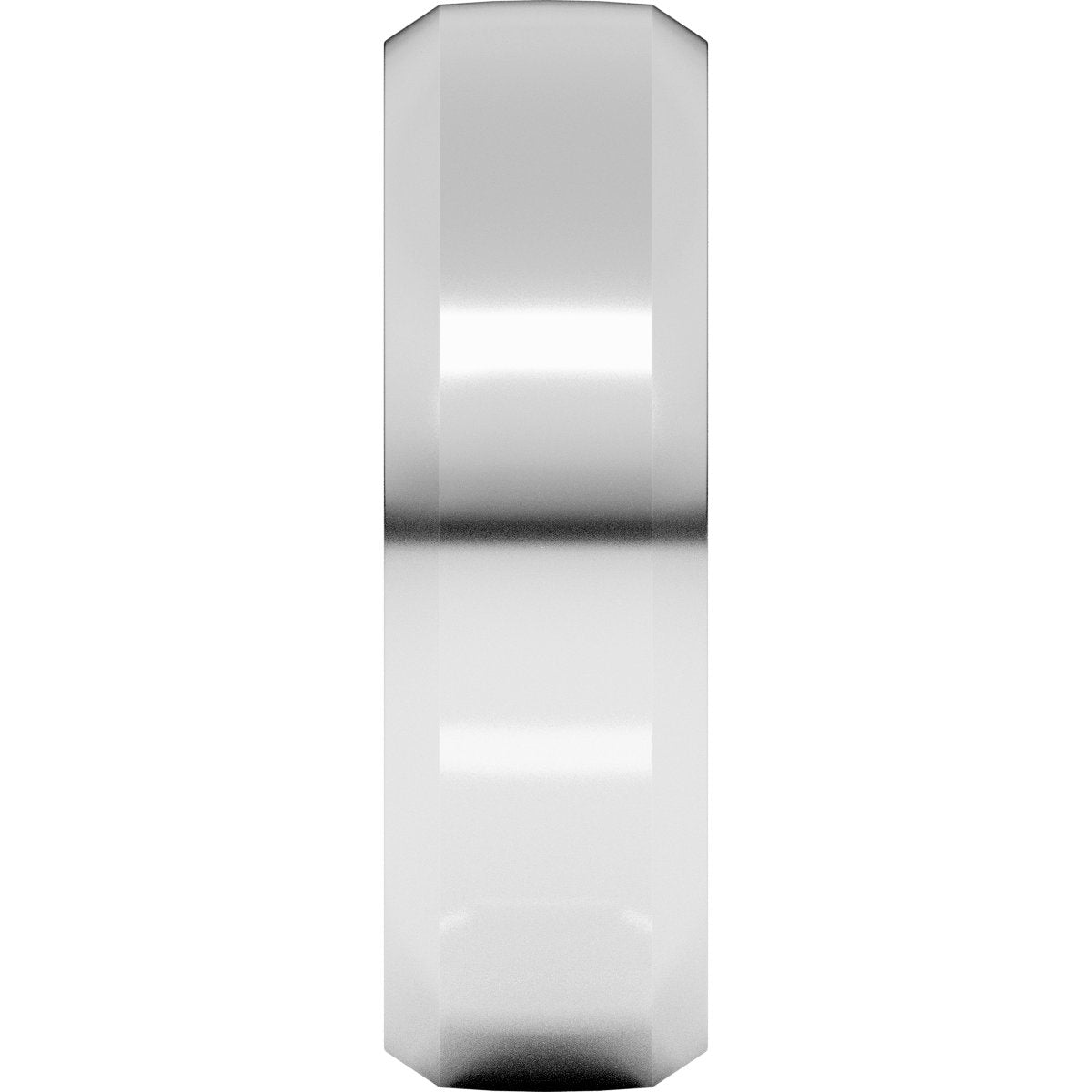 Beveled-Edge Comfort-Fit Half Round Band