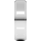 Beveled-Edge Comfort-Fit Half Round Band