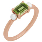 Accented Pearl Ring