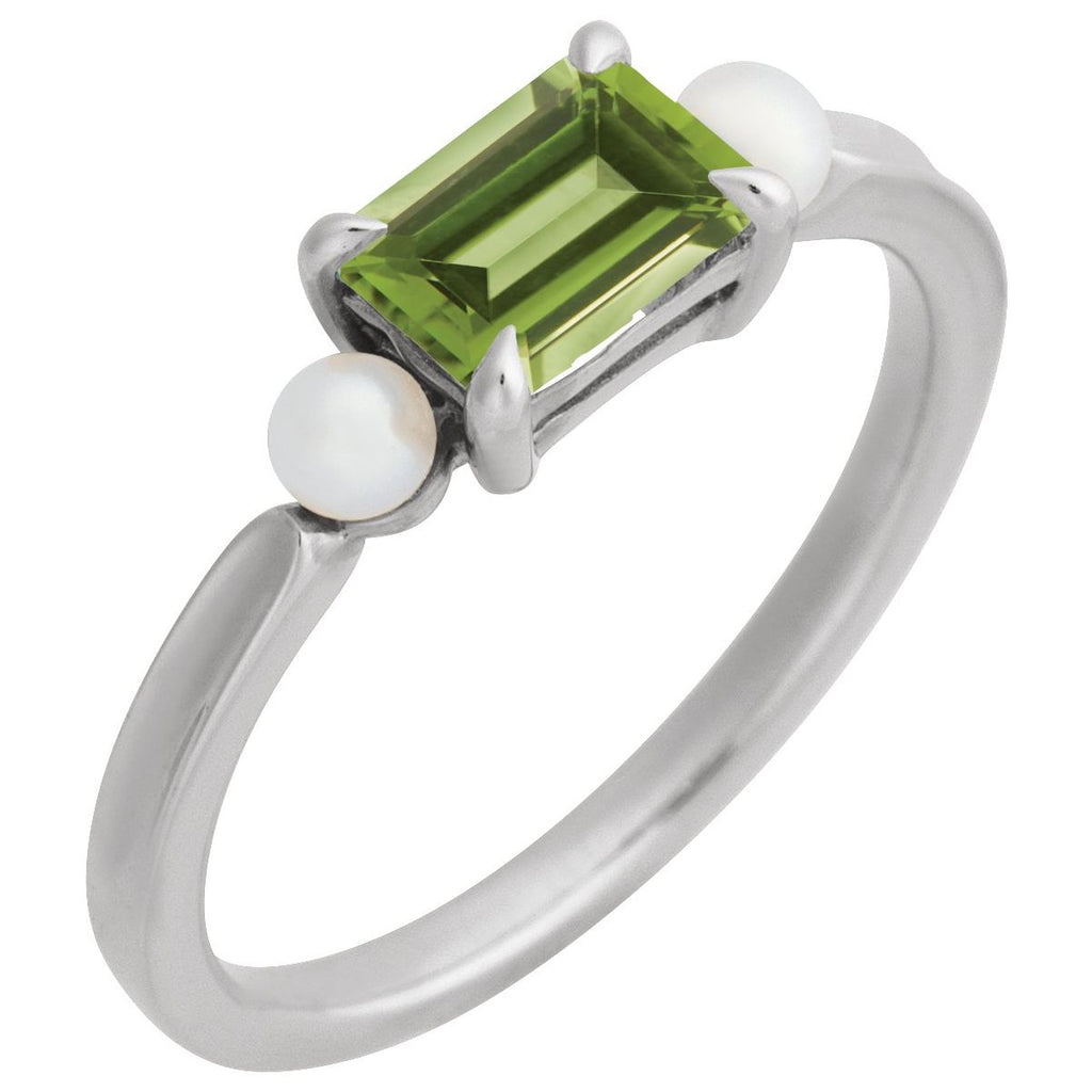 Accented Pearl Ring