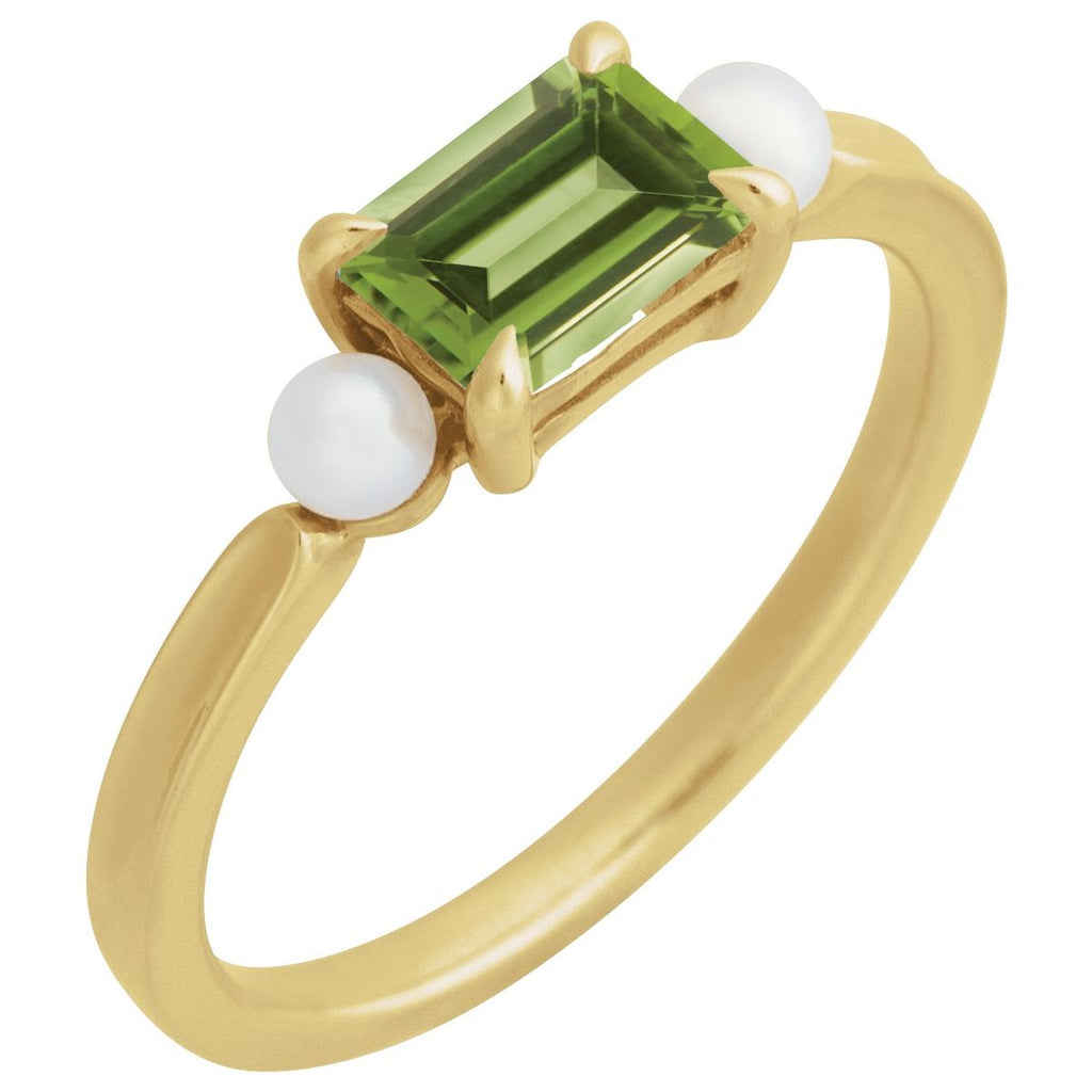 Accented Pearl Ring