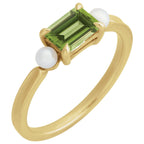 Accented Pearl Ring