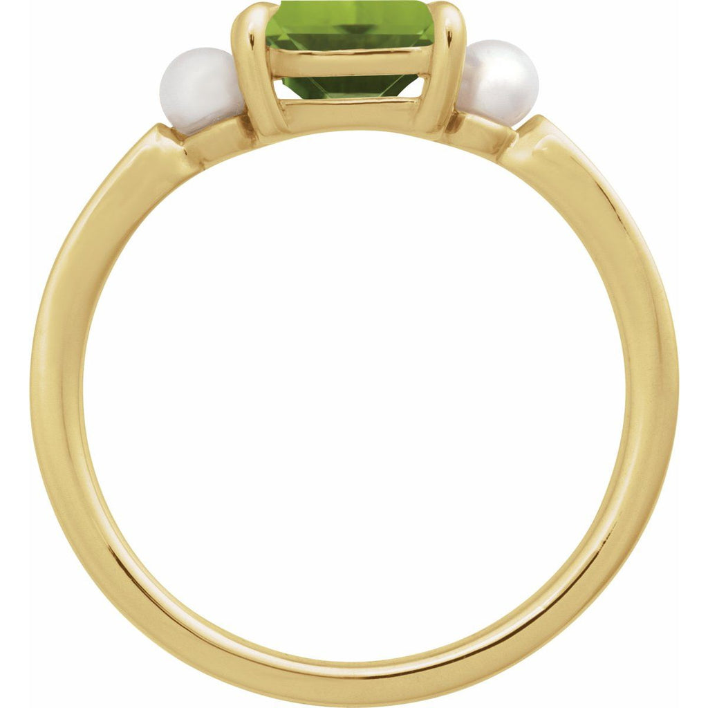 Accented Pearl Ring