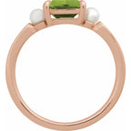 Accented Pearl Ring