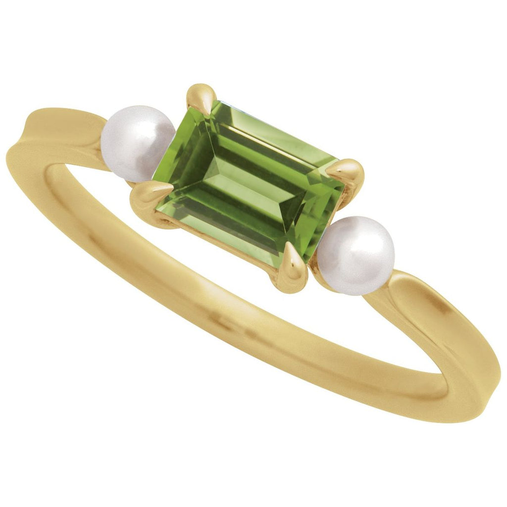 Accented Pearl Ring