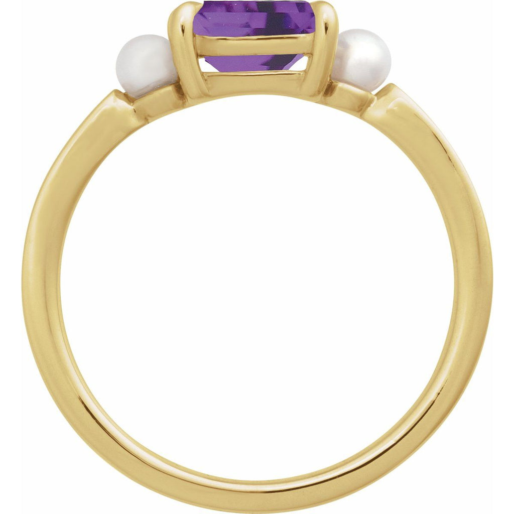 Accented Pearl Ring