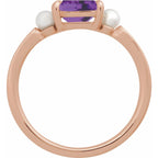 Accented Pearl Ring