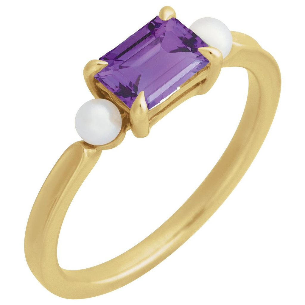 Accented Pearl Ring
