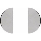 Half Circle Stud Earrings