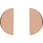 Half Circle Stud Earrings