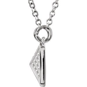 Granulated Pyramid Necklace or Center