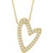 Accented Heart Necklace or Pendant