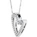 Accented Heart Necklace or Pendant