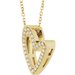 Accented Heart Necklace or Pendant