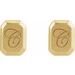 Engravable Geometric Stud Earrings