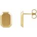 Engravable Geometric Stud Earrings