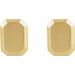 Engravable Geometric Stud Earrings