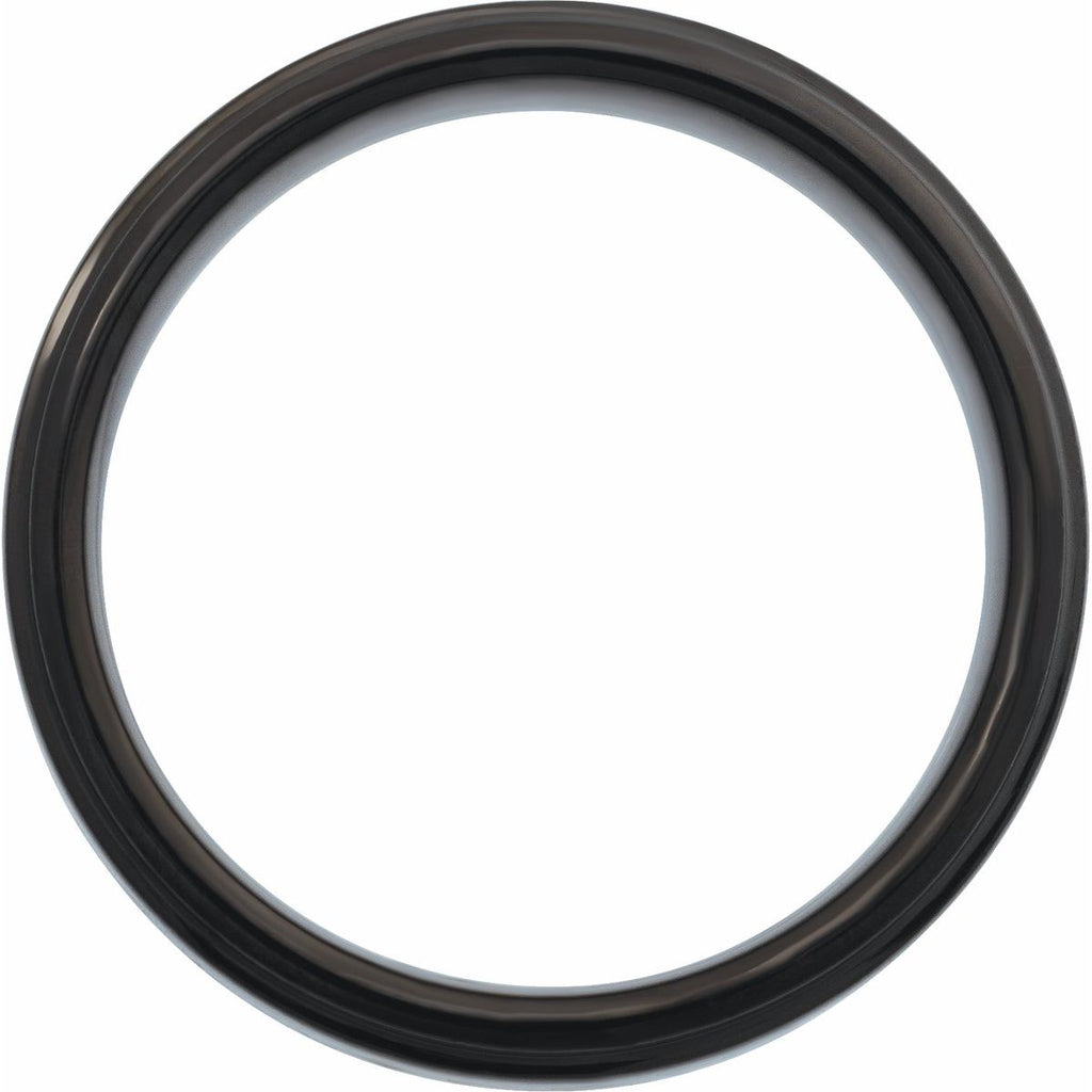Stepped-Edge Comfort-Fit Flat Band