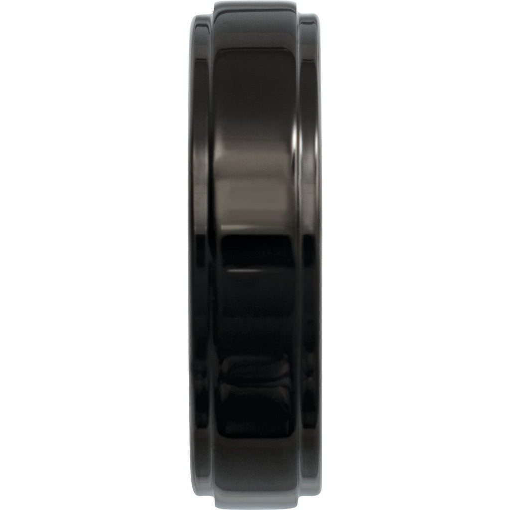 Stepped-Edge Comfort-Fit Flat Band