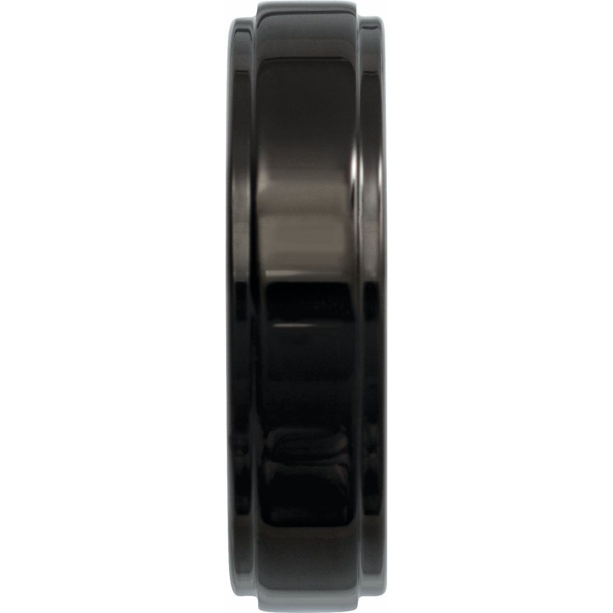 Stepped-Edge Comfort-Fit Flat Band
