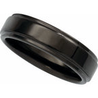 Stepped-Edge Comfort-Fit Flat Band
