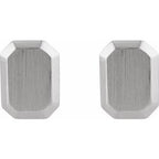 Engravable Geometric Stud Earrings