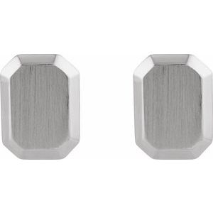 Engravable Geometric Stud Earrings