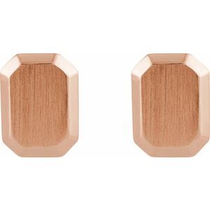 Engravable Geometric Stud Earrings