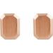 Engravable Geometric Stud Earrings