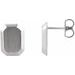 Engravable Geometric Stud Earrings