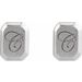 Engravable Geometric Stud Earrings